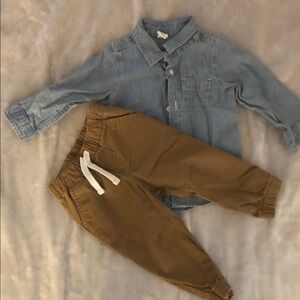 Brown Kids Jogger Pants